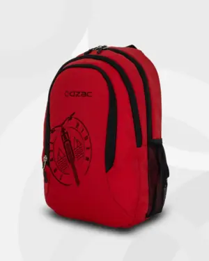 school bag dzac red color